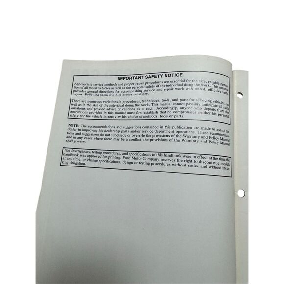 1980 Ford Instruments & Wiring Features Factory Shop Car Service Highlights - Picture 3 of 5